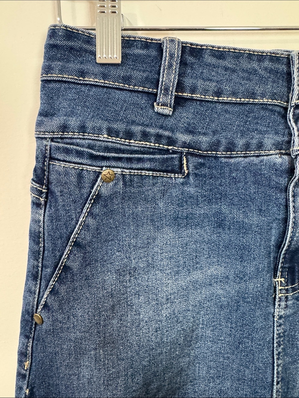 Red Star Classic Blue Denim Mini Skirt - Size 2/26 - Picture 4 of 8